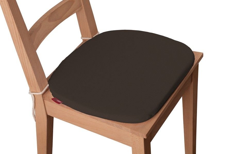 Dekoria Siedzisko Bartek na krzesło Coffe czekoladowy brąz) 40 × 37 × 2,5 cm Cotton Panama 220-702-03