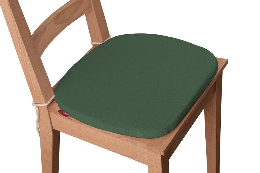 Dekoria Siedzisko Bartek na krzesło Forest Green zielony) 40 × 37 × 2,5 cm Cotton Panama 220-702-06