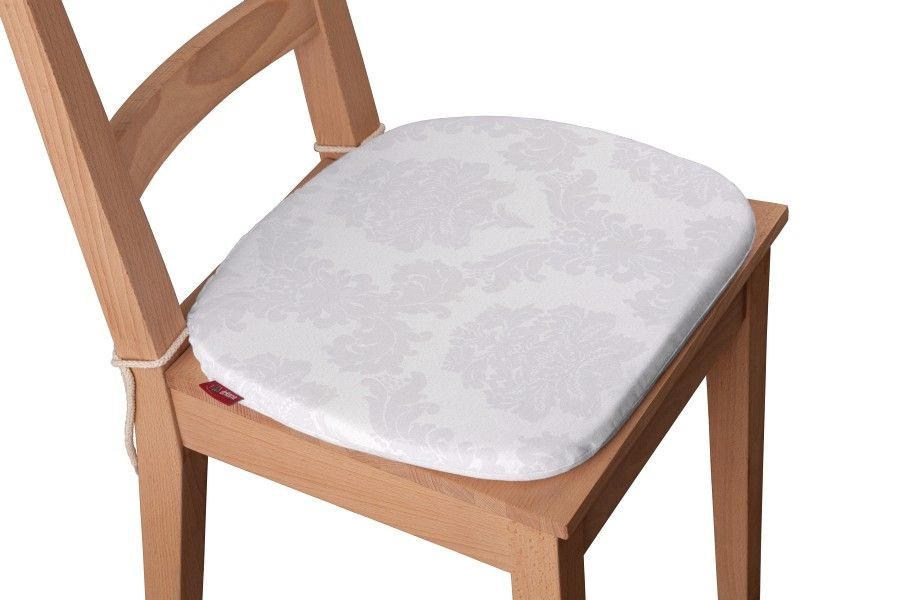 Dekoria Siedzisko Bartek na krzesło biały 40x37x2,5cm Damasco 220-613-00