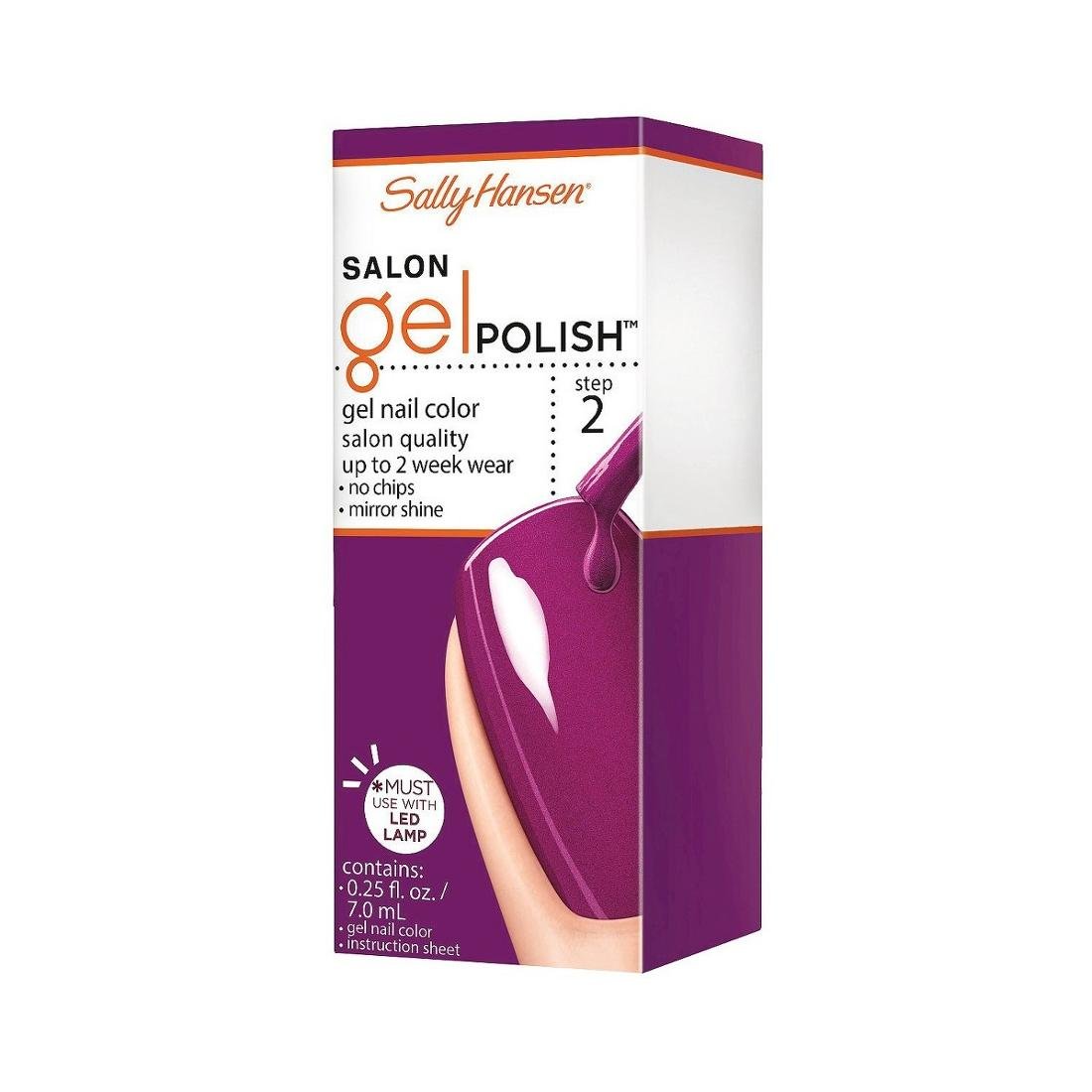 Sally Hansen Salon Gel Polish Step 2 lakier do paznokci 252 Polished Purple 7 ml