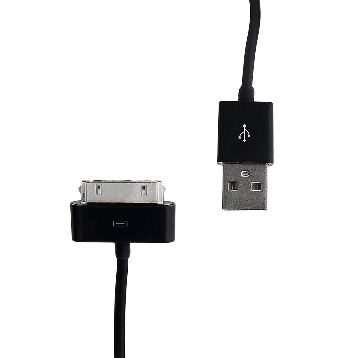 Whitenergy Kabel do przesyłu danych, wtyczka USB 2 0 na iPhone 4, czarny (09971)