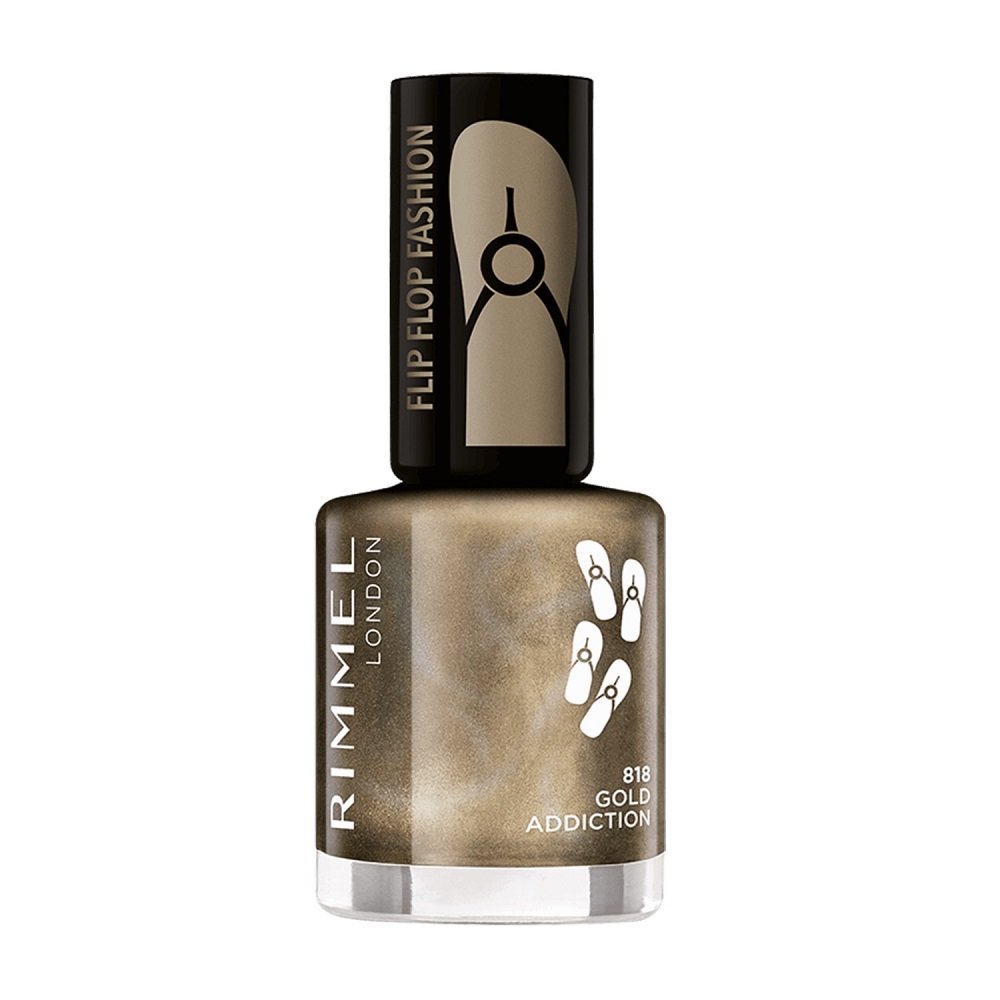 Rimmel Flipflop Fashion 8 ml Lakier do paznokci 818 Gold Addiction