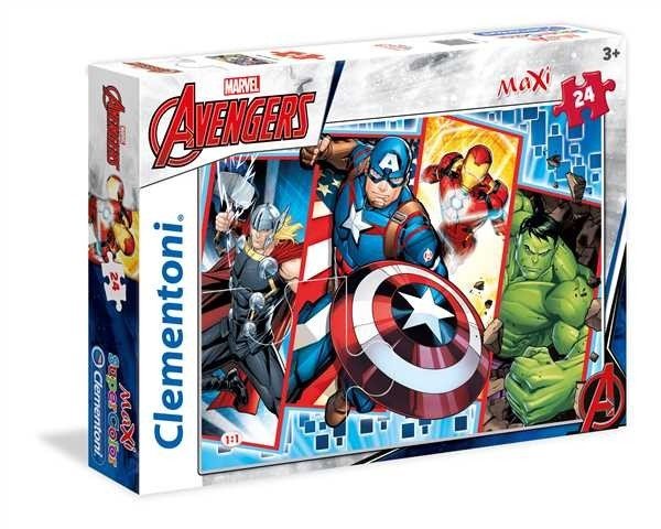 Clementoni 24 elementy MAXI Super Kolor Avengers GXP-629898