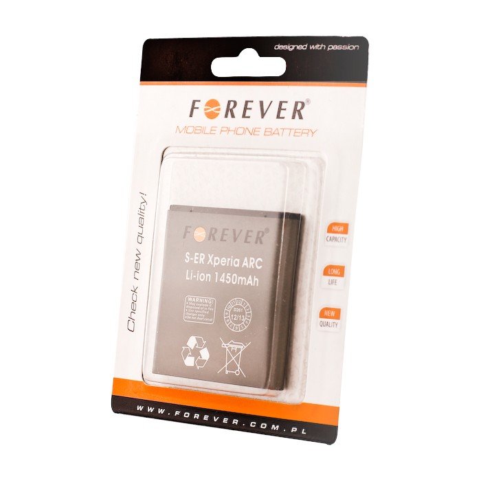 Forever Bateria do Sony Ericsson Xperia Arc S 1450 mAh Li-Ion HQ