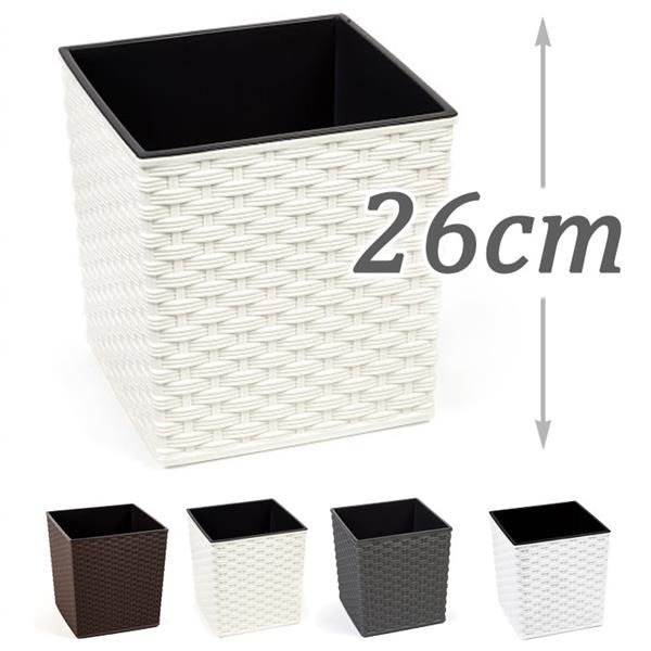 Blumfeldt Garden life Juka wzór rattan kremowy 25x25 cm