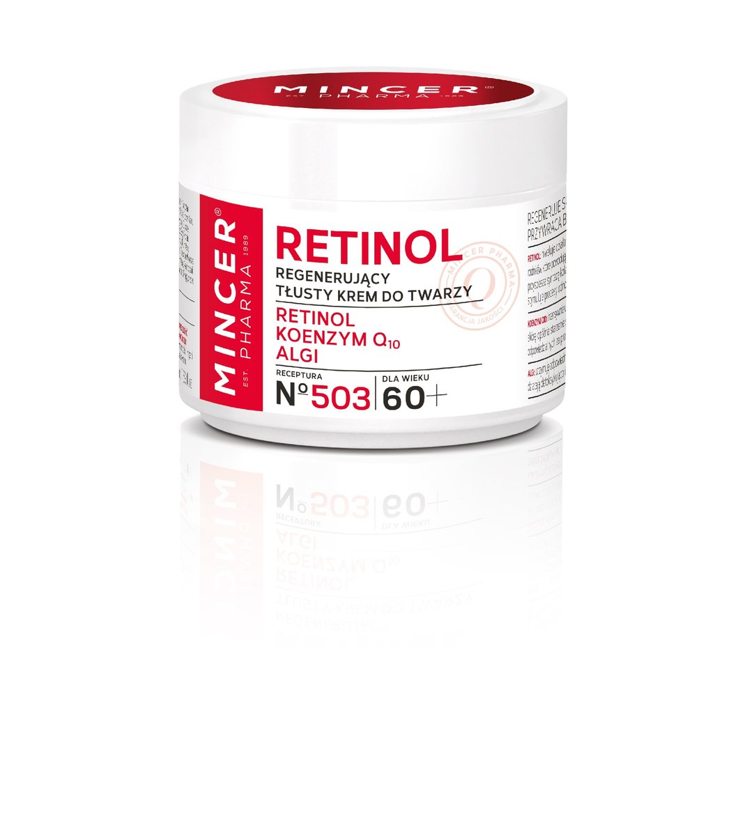 Mincer Pharma Retinol 60+ Regenerujący tłusty krem do twarzy 50 ml