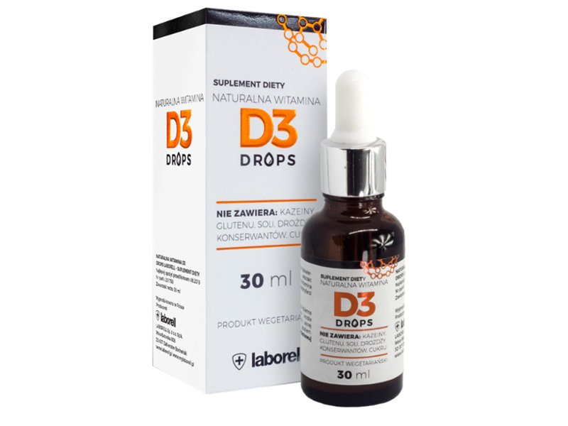 Laborell Laborell Witamina D3 DROPS w kroplach - 30 ml LAB001