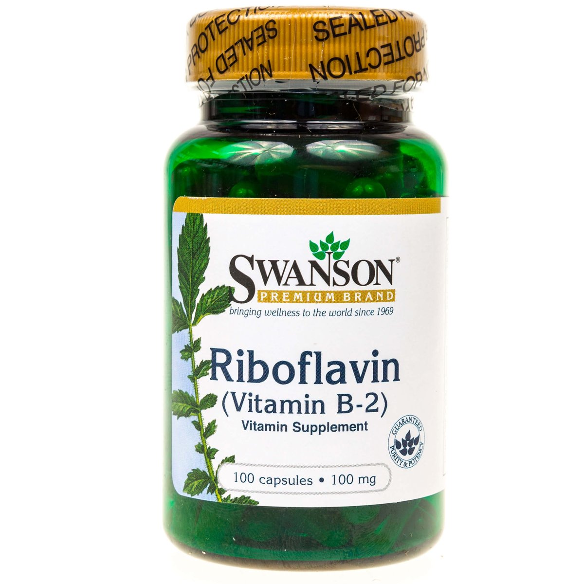SWANSON Suplement diety Witamina B-2 Ryboflawina 100 kapsułek