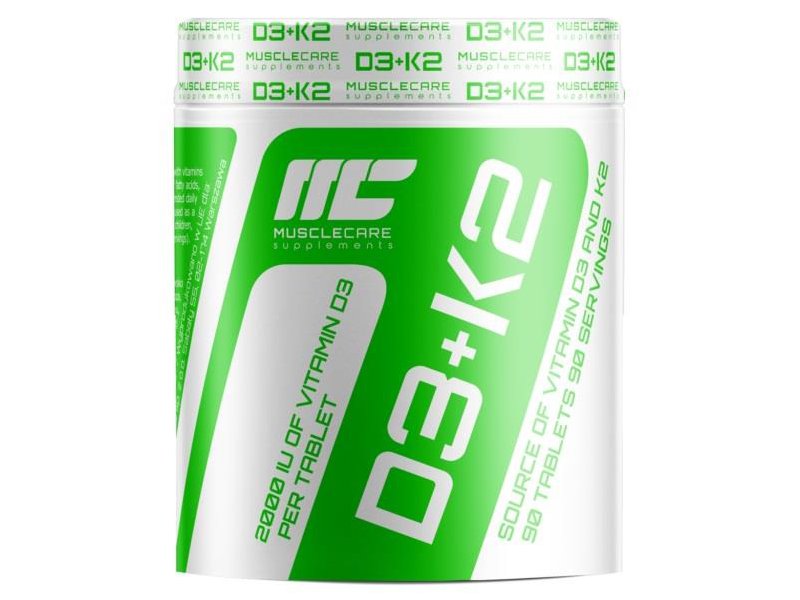 Real Pharm Muscle Care D3 + K2, 90 tabletek