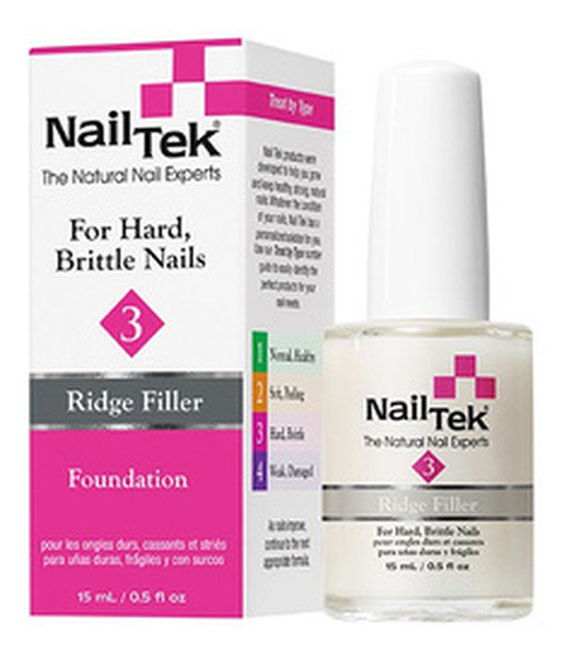Nail Tek Foundation III, odżywka podkładowa do paznokci twardych, kruchych, 15 ml
