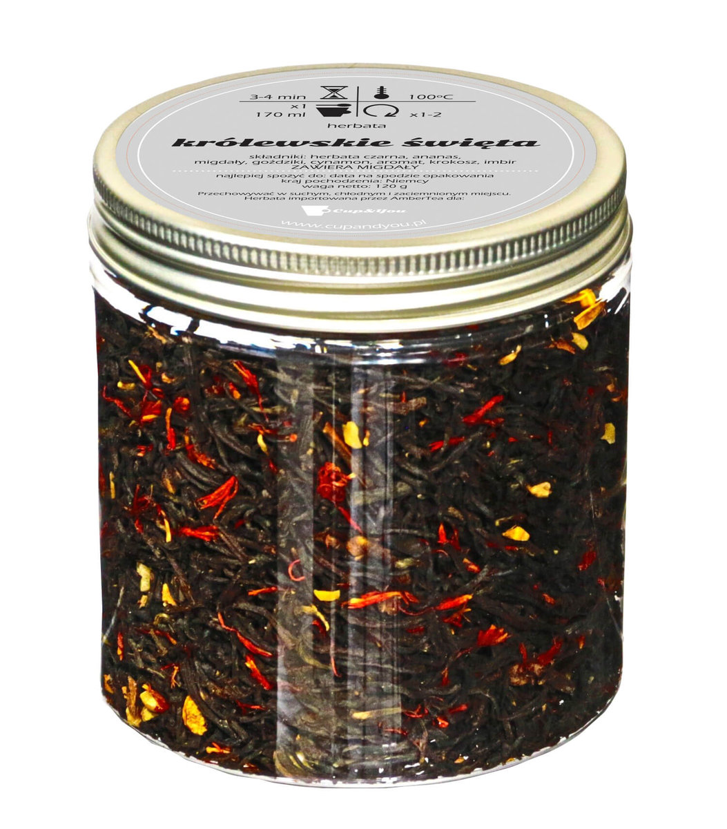 Herbata czarna smakowa CUP&YOU, królewskie święta, 120 g