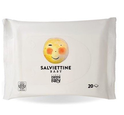 Linea mammababy Linea MammaBaby Nawilżane chusteczki Baby Momina 20szt.