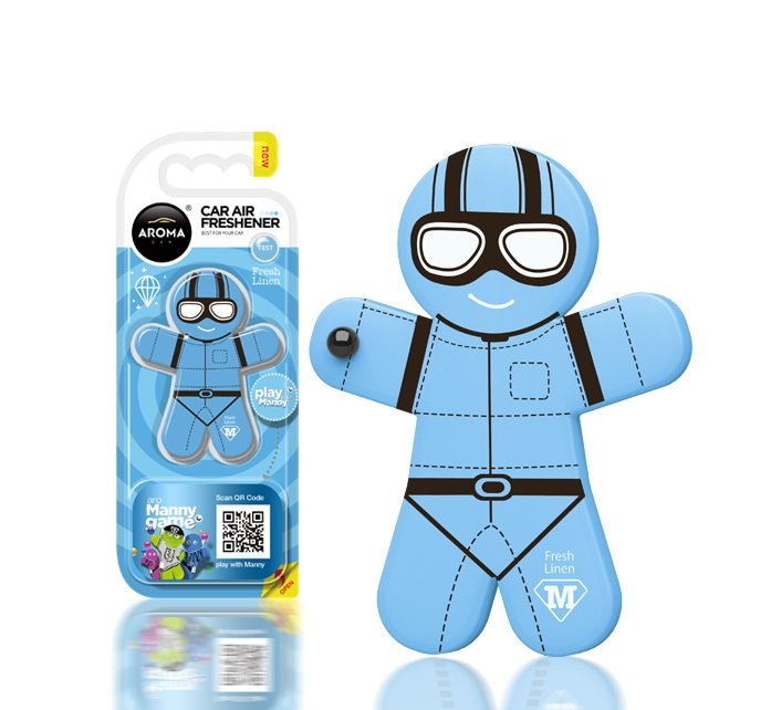 Aroma Car MTM INDUSTRIES Odświeżacz powietrza manny - fresh linen AMI-A83138