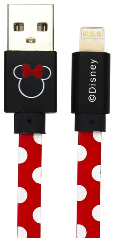 Kabel Usb Dinsey Minnie Kropki lightning Czerwony