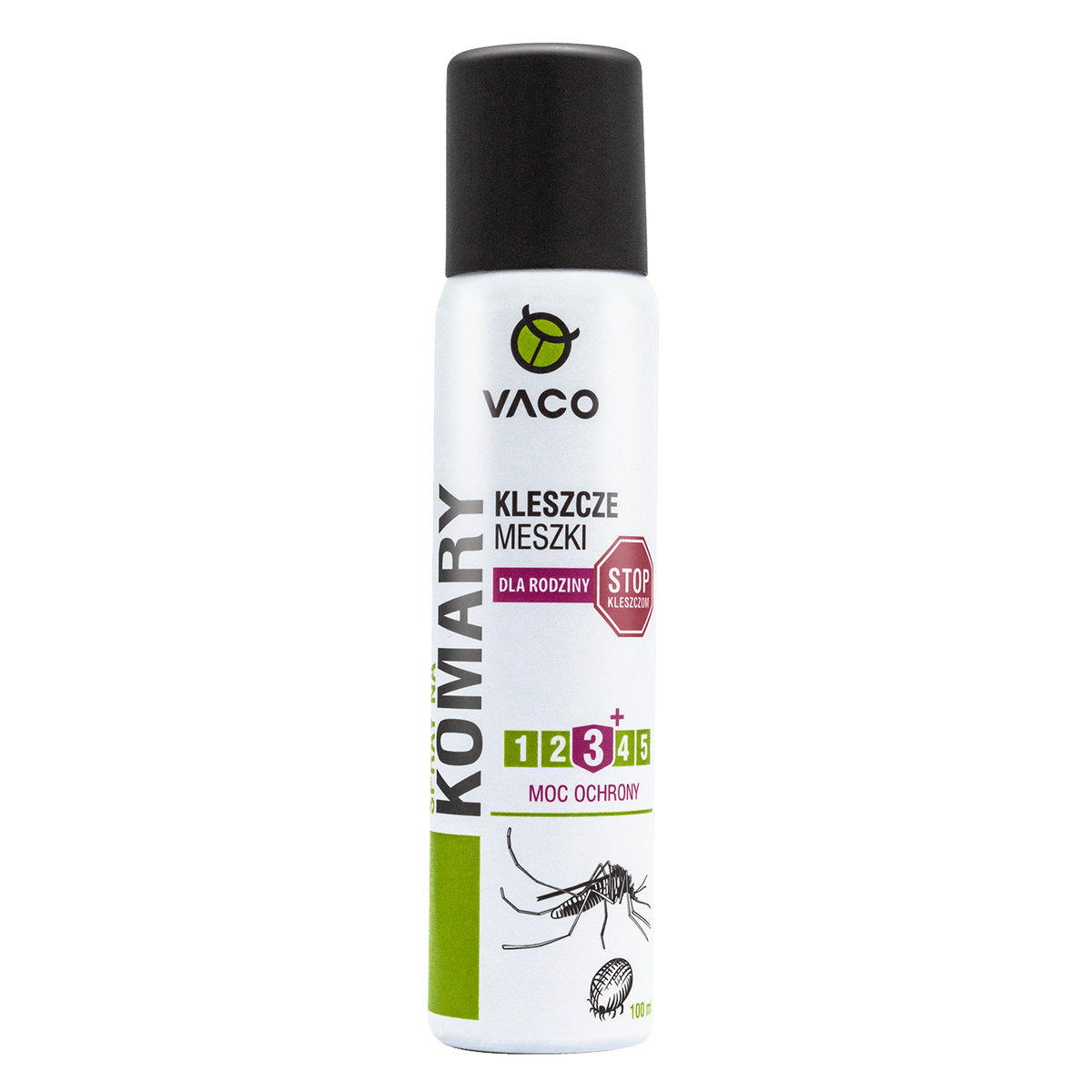 Vaco SPRAY NA KOMARY KLESZCZE I MESZKI 100 ML zakupy dla domu i biura DV28
