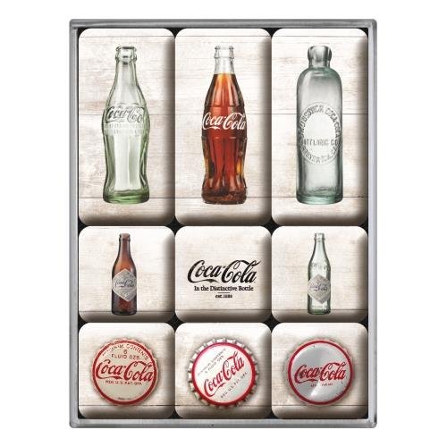 Nostalgic Art Magnesy (9szt) Coca-Cola - Bottle