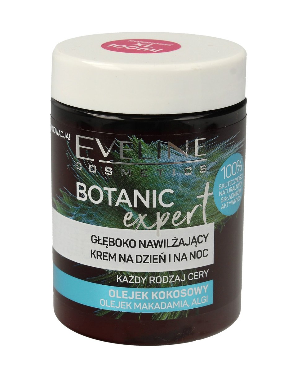 Eveline Botanic Expert Głęboko Nawilżający Krem na dzień i noc Olejek Kokosowy 100ml