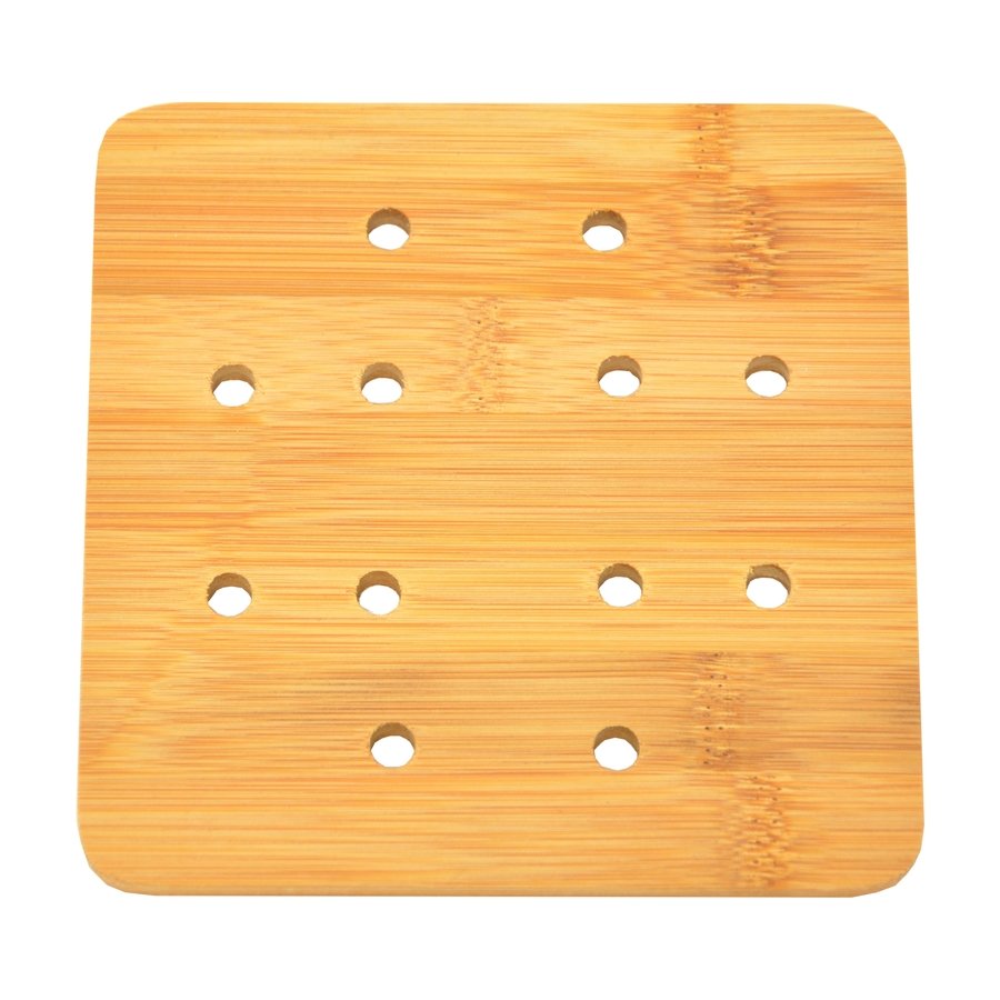Tadar BAMBUSOWA PODKŁADKA KWADRATOWA Z OTWORAMI 15 X 15 CM 5907558774245