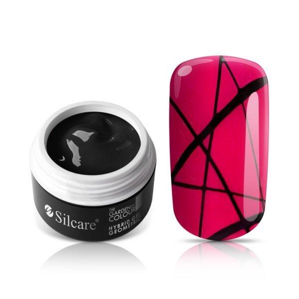 Silcare The Garden of Colour Geometric Hybrid Gel żel hybrydowy do zdobień Black 5g
