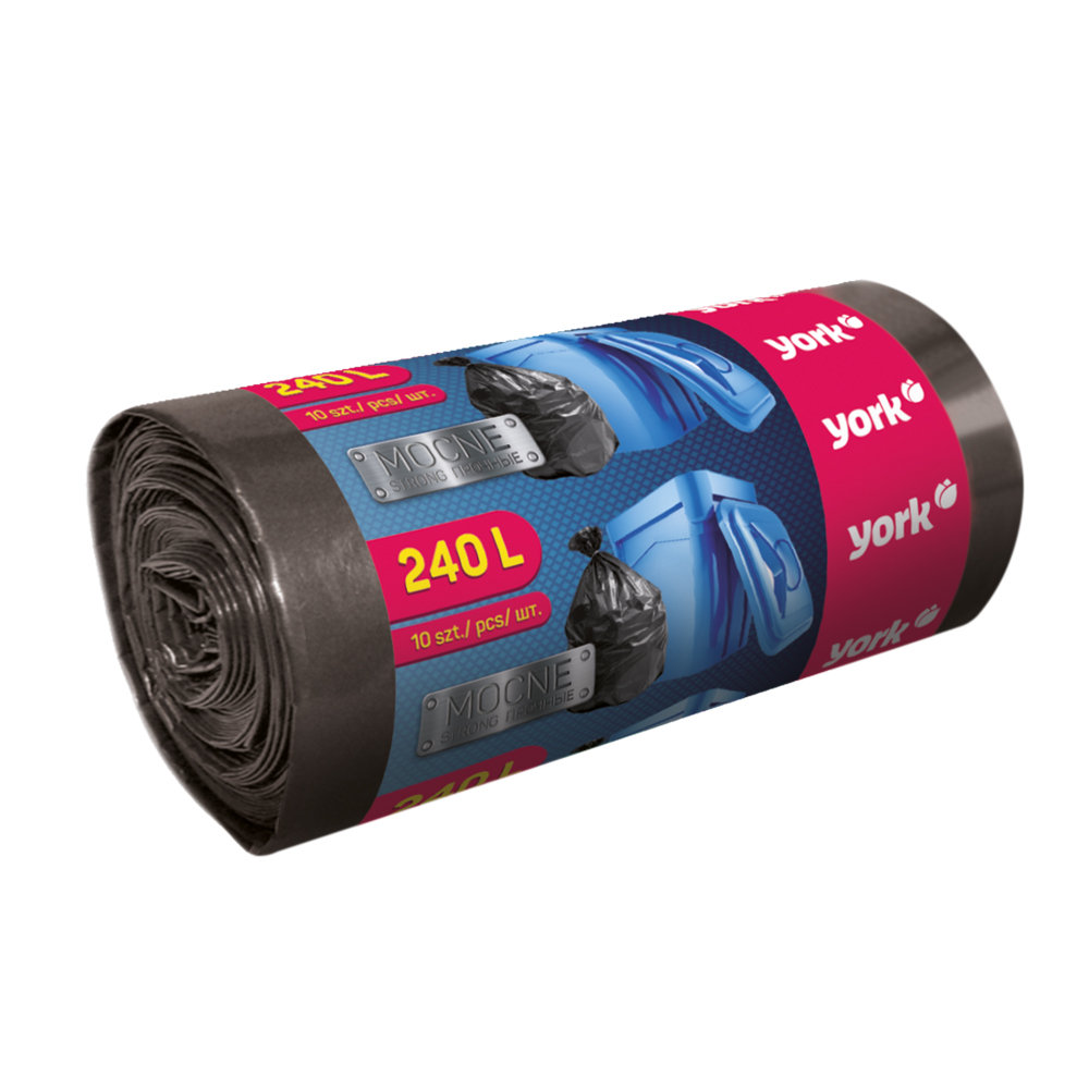 York Worki na śmieci mocne 240 l 10 szt 90550