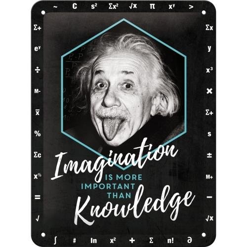 Nostalgic-Art Merchandising Gmb, Szyld 15x20 cm Einstein Imagin
