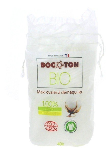 BOCOTON Kwadratowe Płatki do Demakijażu, z Organicznej Bawełny, Bocoton, 40szt