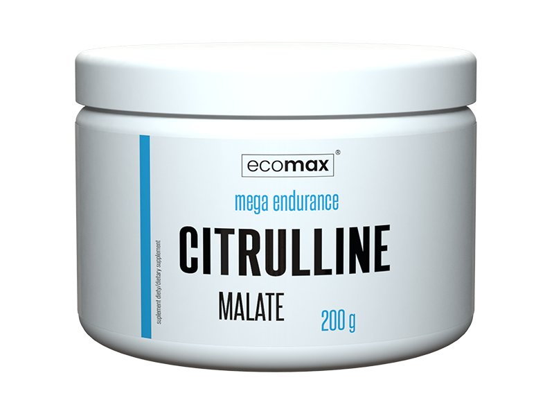 Ecomax, Aminokwasy, Citrulline Malate, Winogrono, 200 g