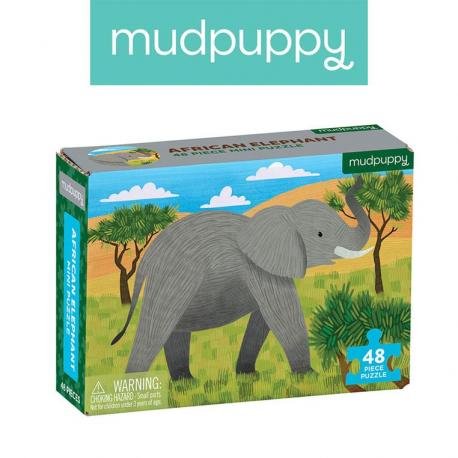 Mudpuppy Puzzle mini Słoń afrykański 48 elementów 4+ solution-bc_9780735357136