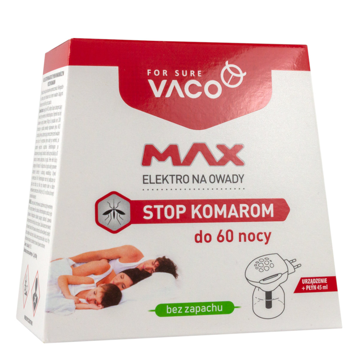 Vaco Vaco elektro owadobójczy+ płyn (insektycyd) 45 ml.