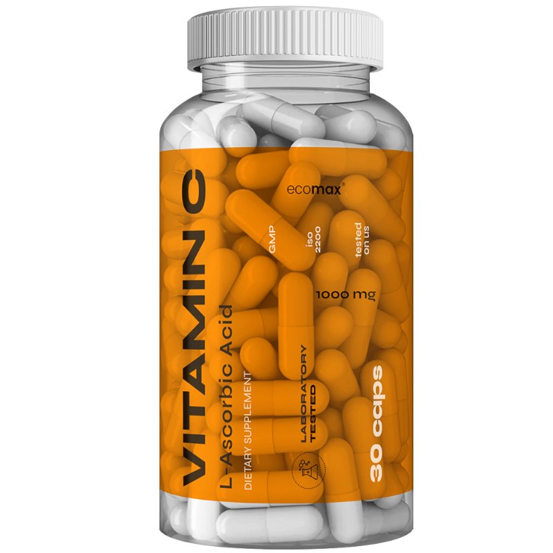 Ecomax Vitamin C 30KAP Witamina C 1000mg Odporność
