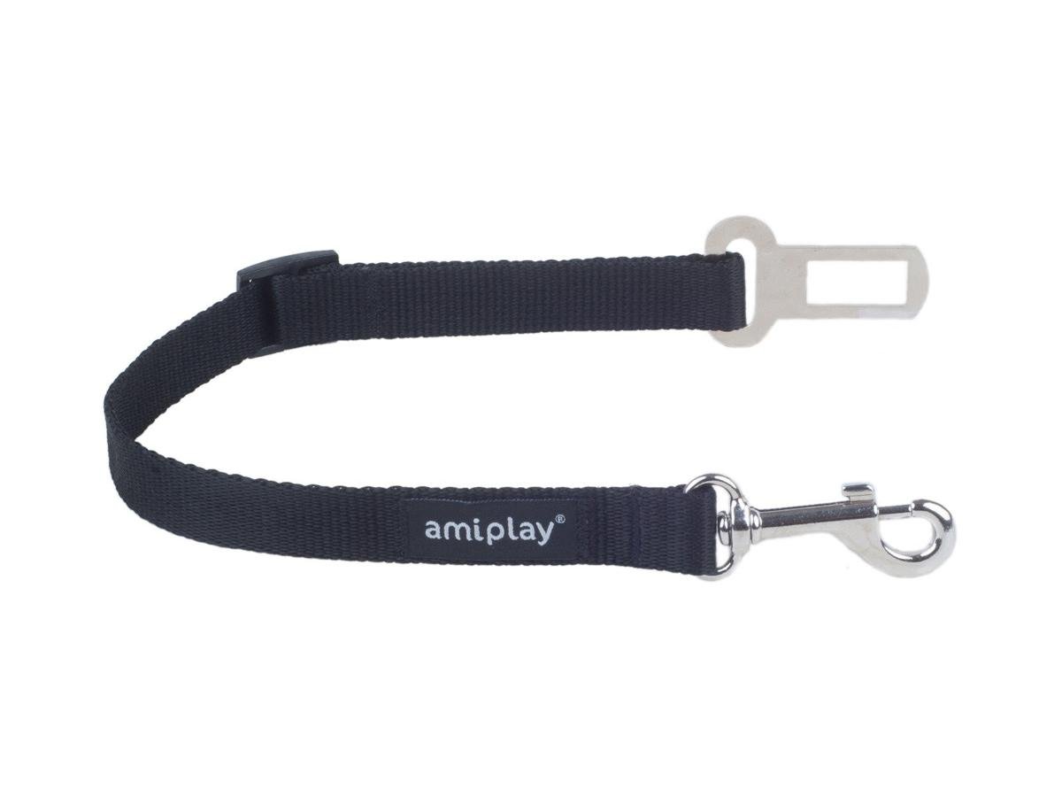Ami Play Smycz asekuracyjna Basic XL Czarna 45-65 x 2,5 cm