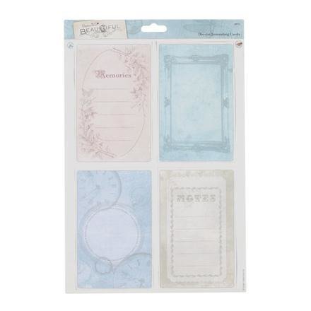 DpCraft Papierowe Elementy Ozdobne Beatiful 4Szt, DPCraft