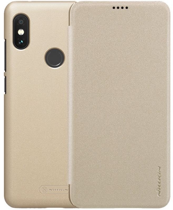 Nillkin Etui futerał z klapką Sparkle Xiaomi Redmi Note 6 Złoty 6902048167735