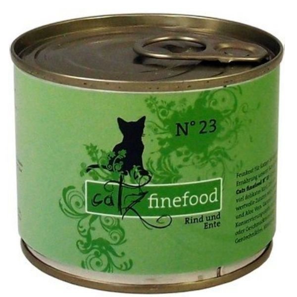 Catz Finefood N.23 Wołowina i Kaczka puszka 400g / 4260101762351