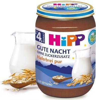 HiPP, Bio, kaszka mleczna na noc owsiana, 190 g