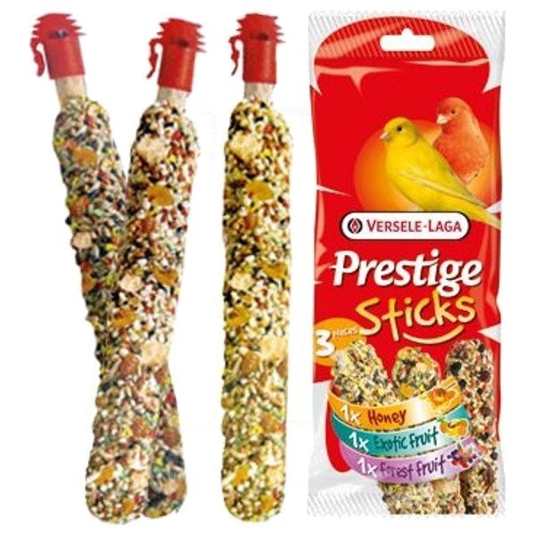 Versele-Laga Prestige Sticks Budgies Triple Variety Pack 90g mix 3 kolb dla papużek VL-422231