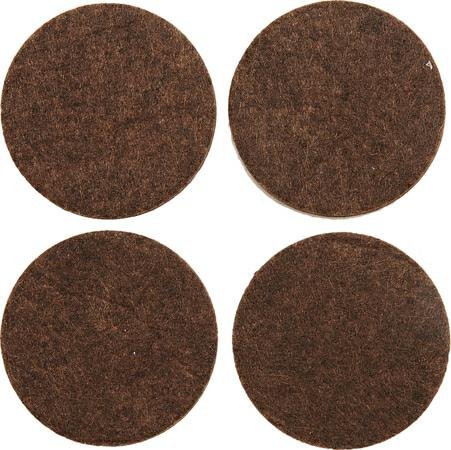 Vorel Podkładki filcowe 40 mm brązowe 4 sztuki 74855