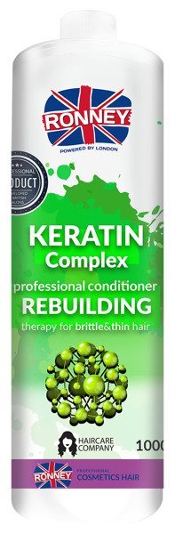 Keratin Complex Ronney Ronney Rebuilding Odżywka odbudowująca do włosów kruchych i cienkich 1000 ml