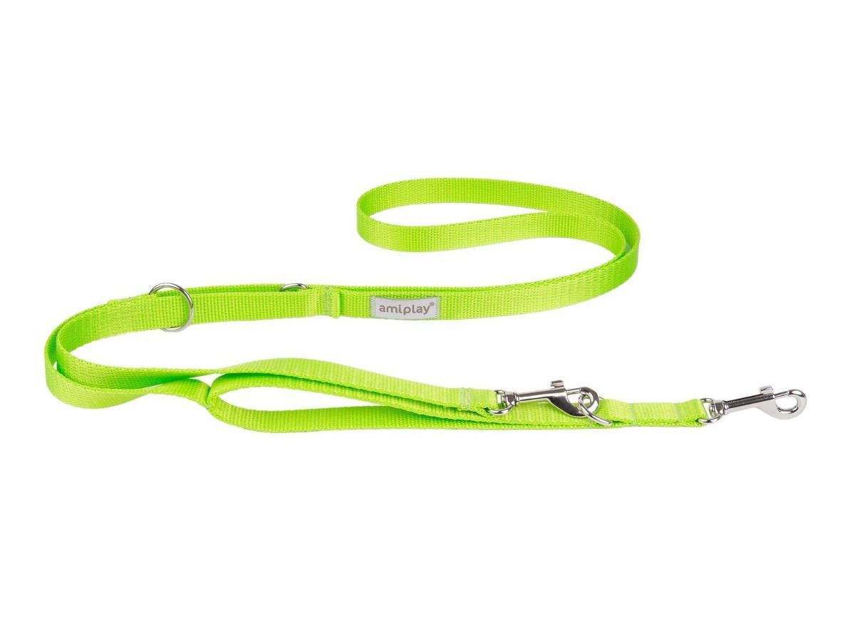 Ami Play Samba Smycz regulowana 7in1 XL zielona