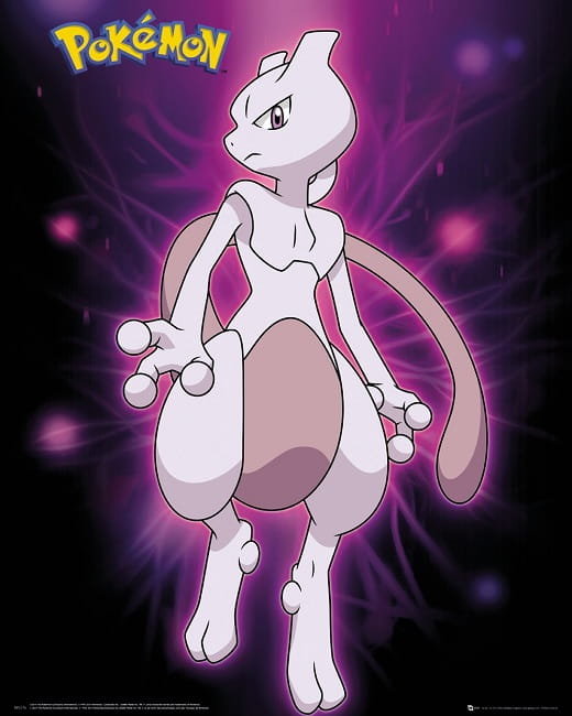 GB Eye Pokemon Mewtwo Neon - plakat MP2176
