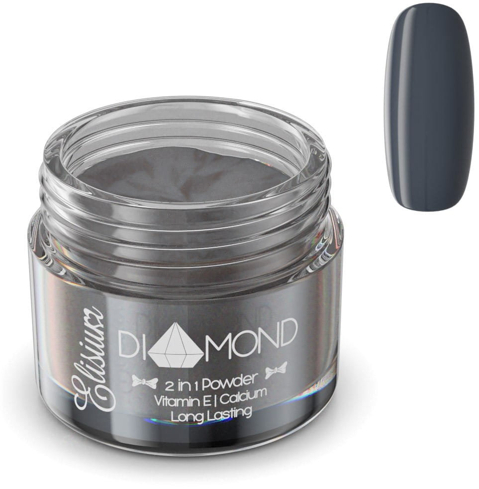 Elisium, Diamond, puder do manicure tytanowego DS308 Black Friday, 23 g