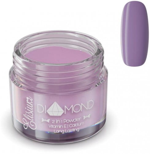 Elisium, Diamond, puder do manicure tytanowego DV408 Sky Violet, 23 g