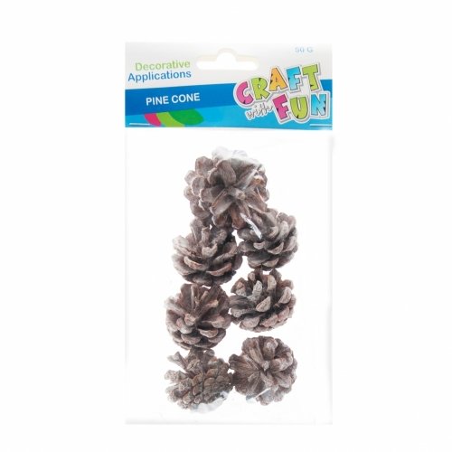 Craft with Fun Ozdoba dekoracyjna Natura Szyszka 4-7cm 4szt 12/144