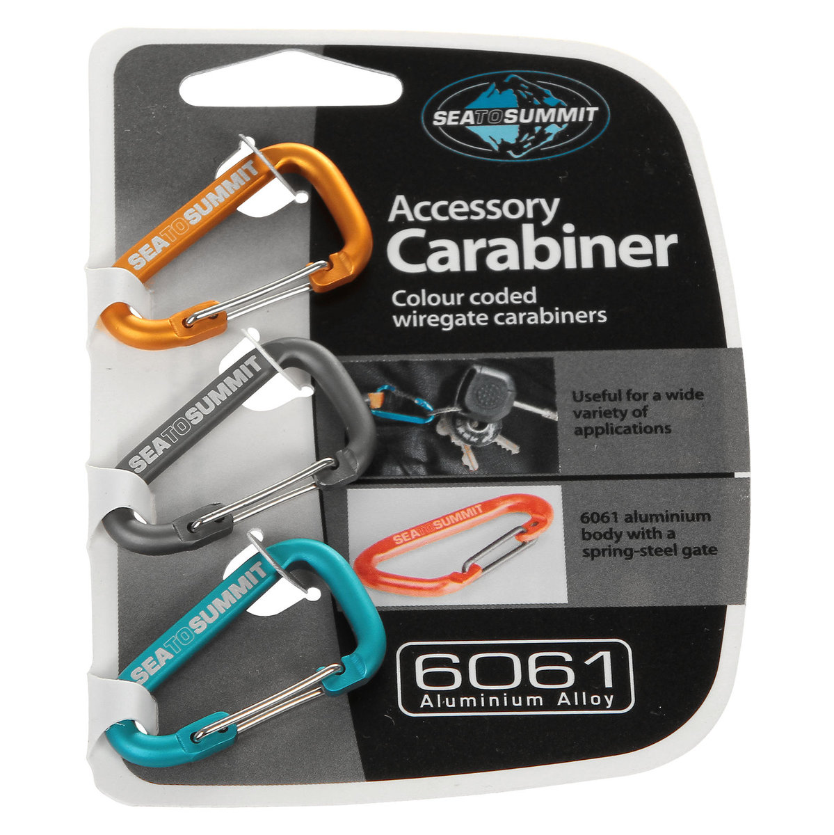 Sea To Summit Karabinki Accessory Carabiner Set 3pcs AABINER3) AABINER3/UNI/UNI