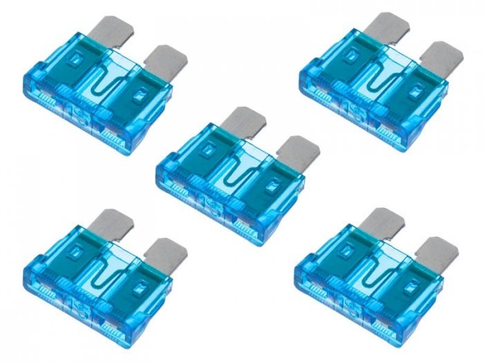 Bezpieczniki płytkowe 5szt 15A 5x X44-0468