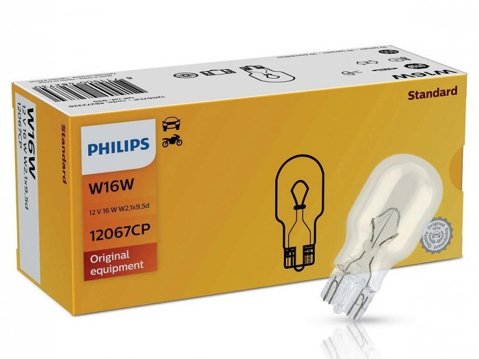 Philips Philips Żarówki W16W Vision +30% więcej światła 0482723