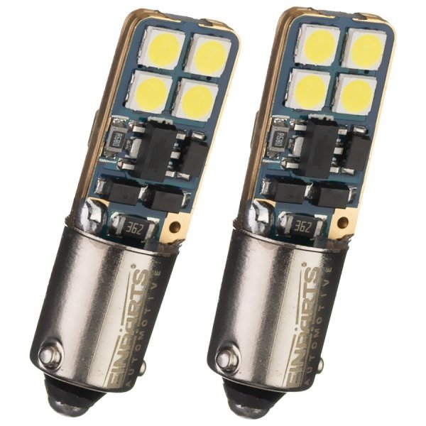 Żarówki samochodowe LED 12V H6W BAX9s 8xSMD 3030 Canbus, EinParts, 2 szt.