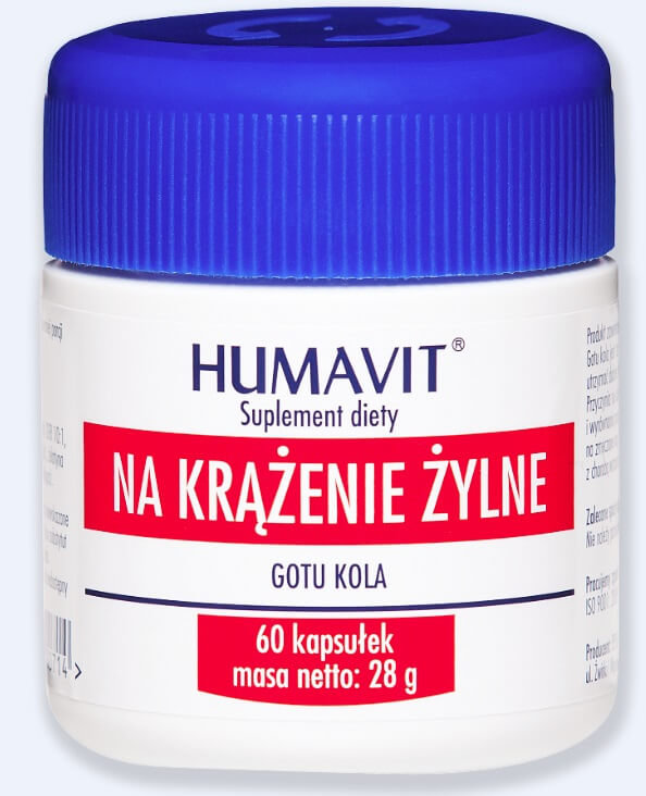 Varia Sp z o o Humavit Na Krążenie Żylne 60 kaps 3114561