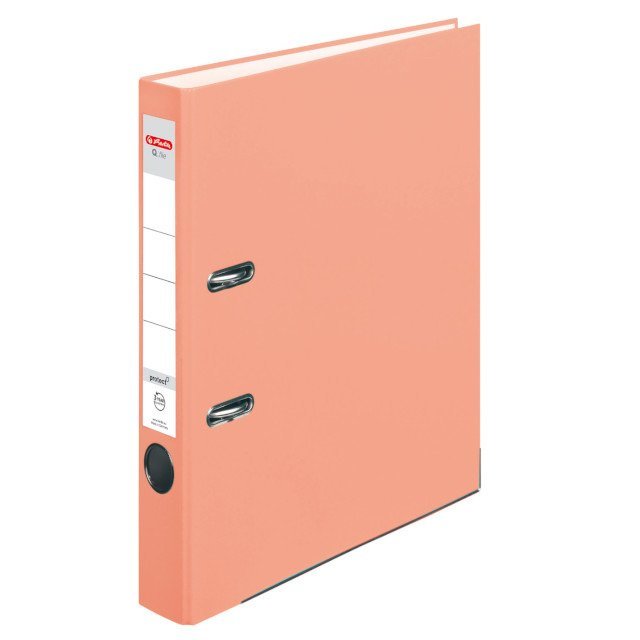 Herlitz Segregator Q.FILE A4/50 łososiowy SALMON /50028498/ HL03-08