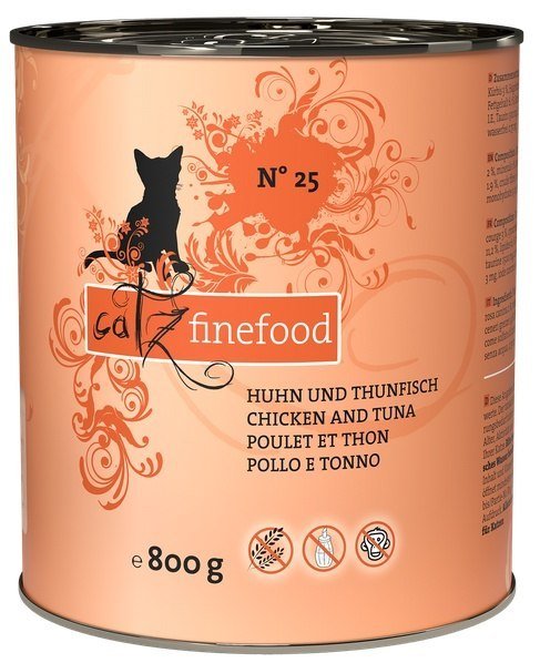 Catz Finefood N.25 Kurczak i Tuńczyk Puszka 800g 12084